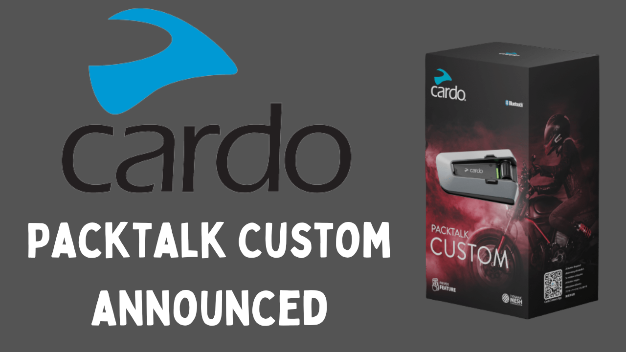 Cardo Packtalk Custom Announced